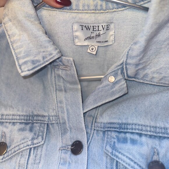 TWELVE AV Ruffled Jean Shirt - Picture 3 of 3